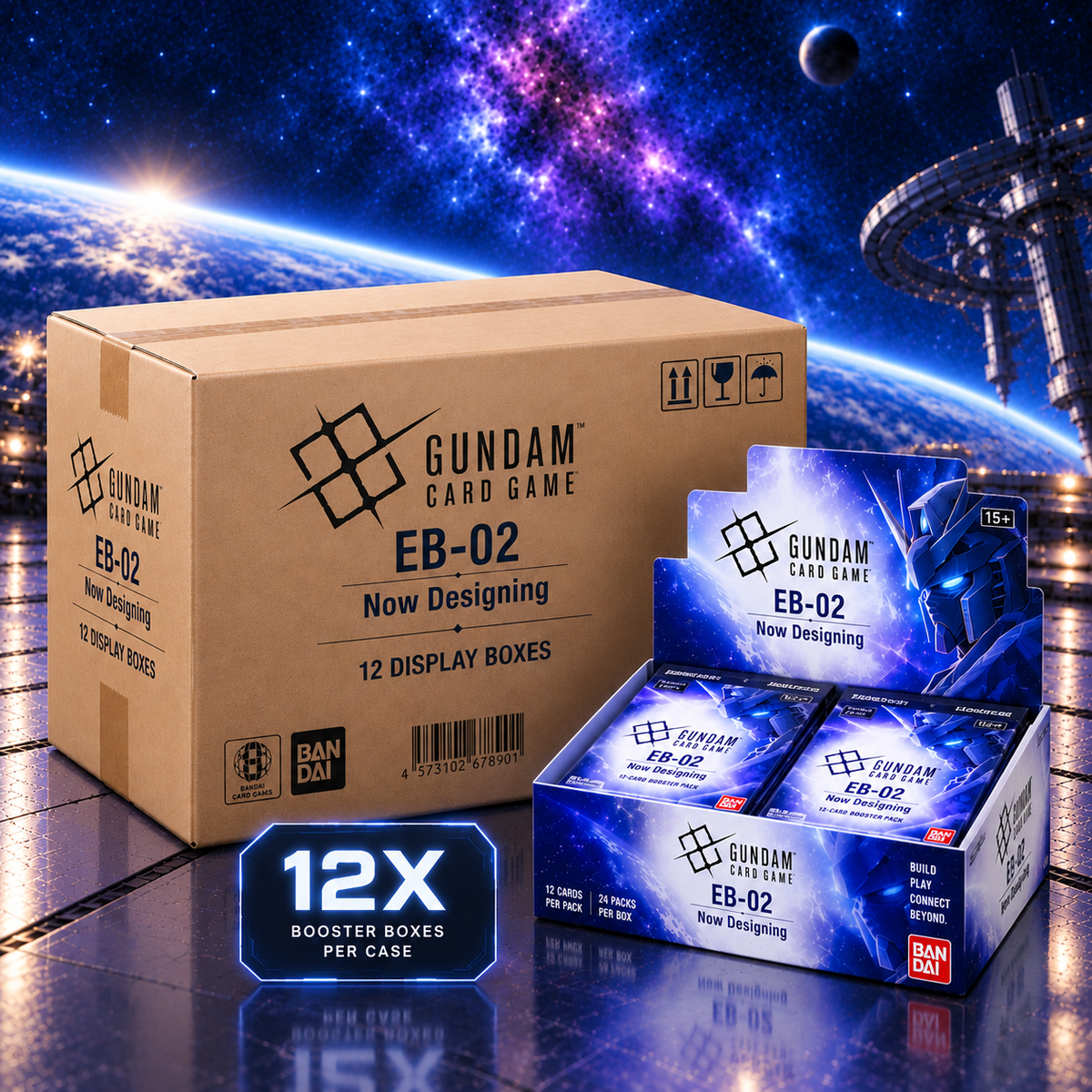Gundam Card Game - Extra Booster EB-02 Case of 12X Booster Displays English - PRE-ORDER