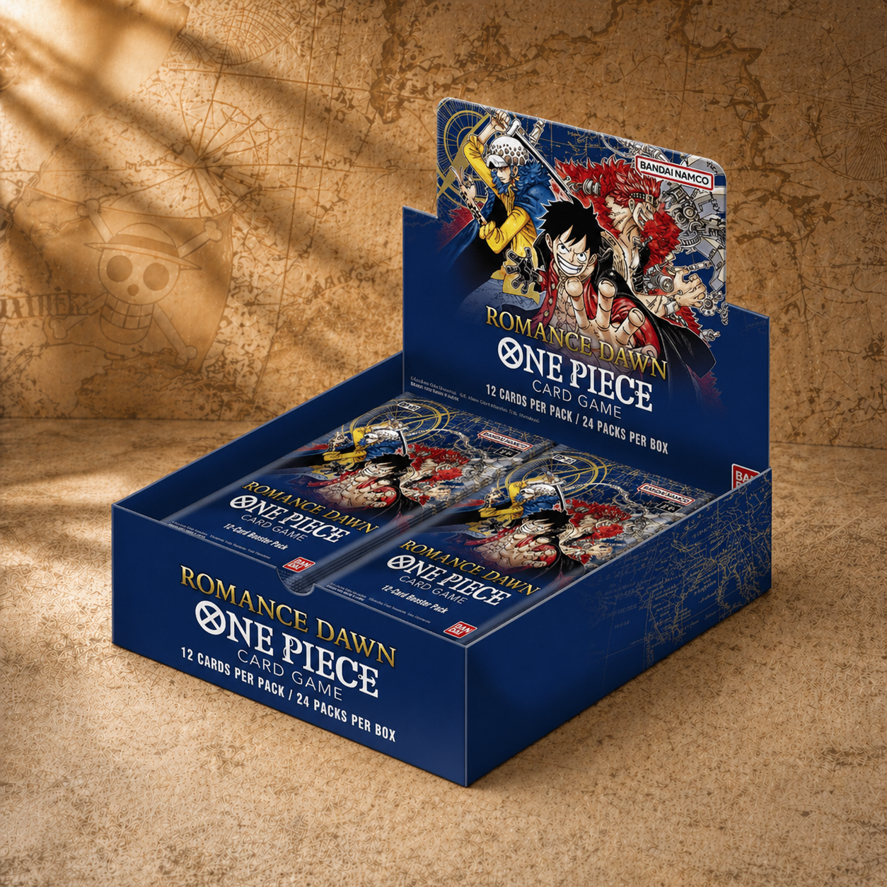 OP-01 Romance Dawn Booster Box Display (ENGLISH, White Bottom)