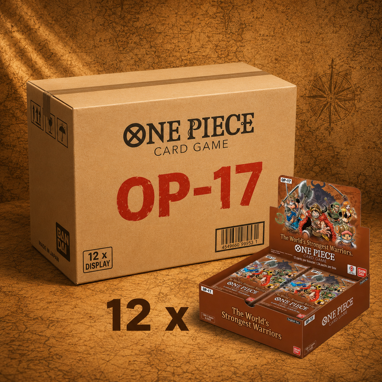 ONE PIECE Card Game OP-17 - Sealed Case 12 Booster Boxes (English) - PRE-ORDER