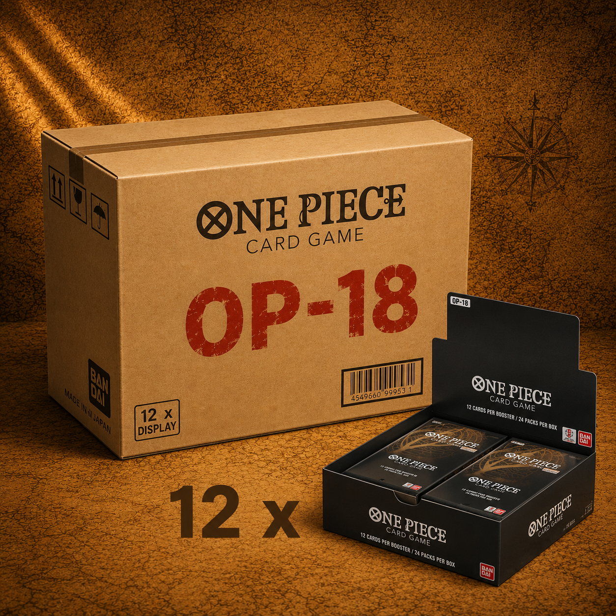 ONE PIECE Card Game OP-18 - Sealed Case 12 Booster Boxes (English) - PRE-ORDER
