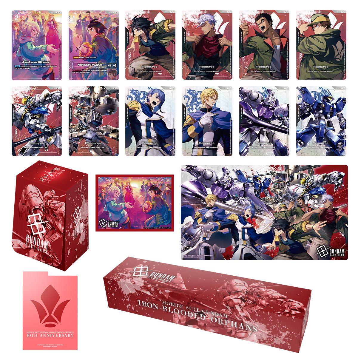 Gundam Card Game – Premium Accessory Set Mobile Suit: Iron-Blooded Orphans PB-02 English