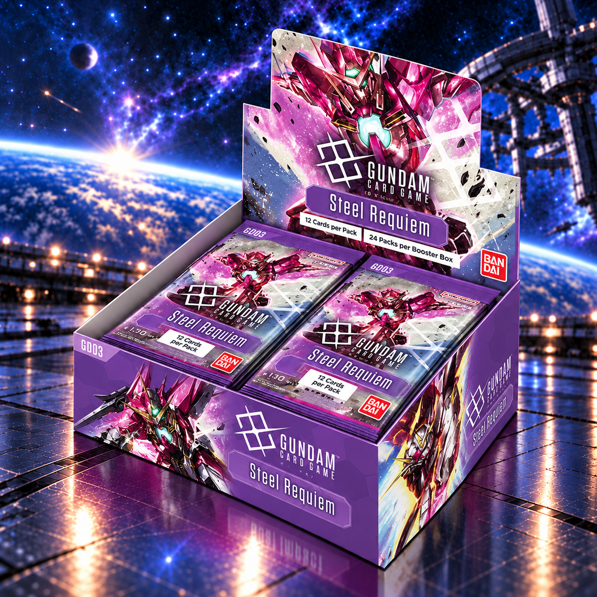 Gundam Card Game - Steel Requiem GD-03 Booster Display English